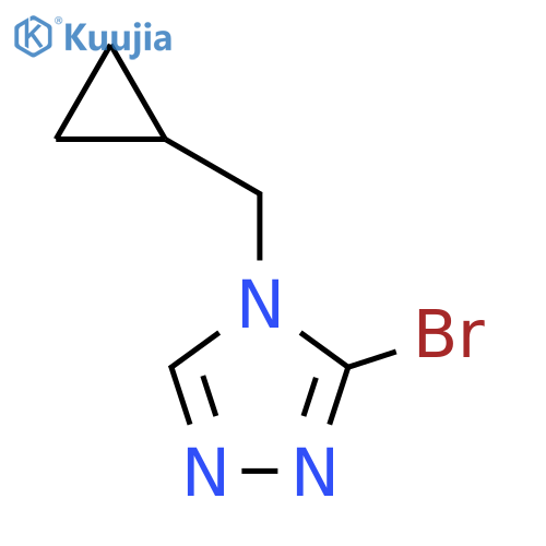 3-bromo-4-(cyclopropylmethyl)-4H-1,2,4-triazole structure