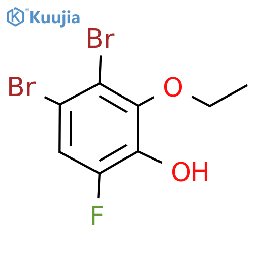 3,4-Dibromo-2-ethoxy-6-fluorophenol structure
