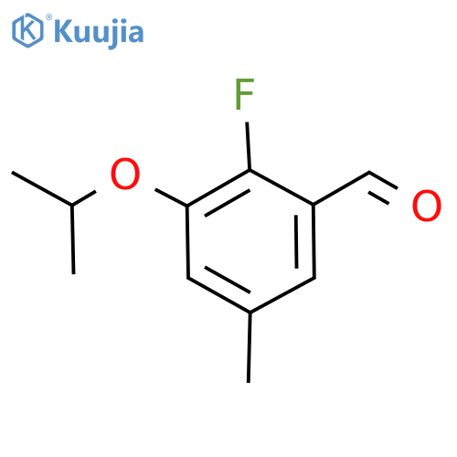 2-Fluoro-3-isopropoxy-5-methylbenzaldehyde structure