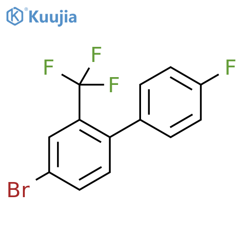 4-Bromo-4'-fluoro-2-(trifluoromethyl)-1,1'-biphenyl structure