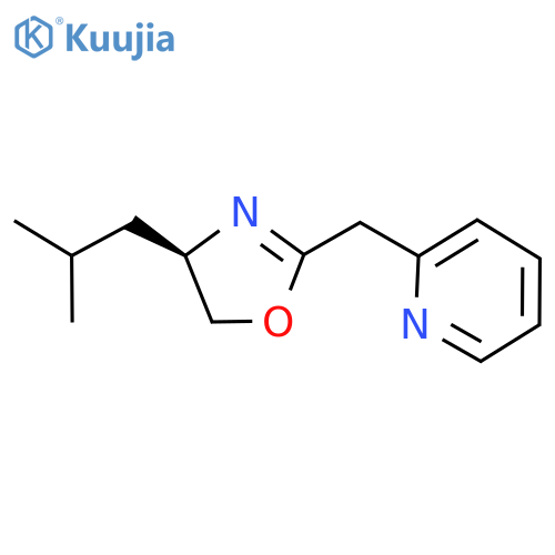 (R)-4-Isobutyl-2-(pyridin-2-ylmethyl)-4,5-dihydrooxazole structure