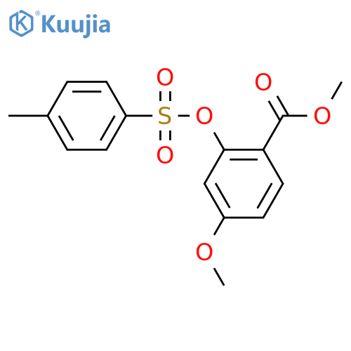 Methyl 4-methoxy-2-[(4-methylbenzenesulfonyl)oxy]benzoate structure