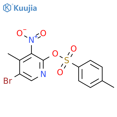 5-Bromo-4-methyl-3-nitropyridin-2-yl 4-methylbenzene-1-sulfonate structure