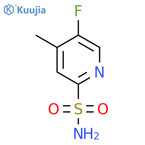 5-Fluoro-4-methylpyridine-2-sulfonamide structure
