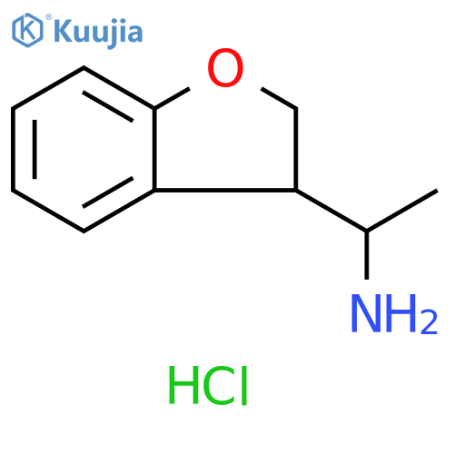 3-Benzofuranmethanamine, 2,3-dihydro-α-methyl-, hydrochloride (1:1) structure