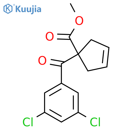Methyl 1-(3,5-dichlorobenzoyl)cyclopent-3-ene-1-carboxylate structure