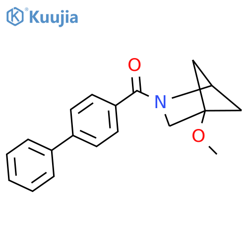 2-{[1,1'-Biphenyl]-4-carbonyl}-4-methoxy-2-azabicyclo[2.1.1]hexane structure