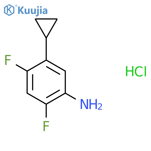 5-Cyclopropyl-2,4-difluoroaniline hydrochloride structure