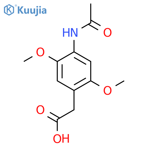 2-(4-Acetamido-2,5-dimethoxyphenyl)acetic acid structure