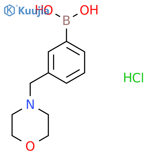 {3-(morpholin-4-yl)methylphenyl}boronic acid hydrochloride structure