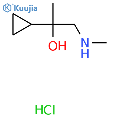 2-Cyclopropyl-1-(methylamino)propan-2-ol hydrochloride structure