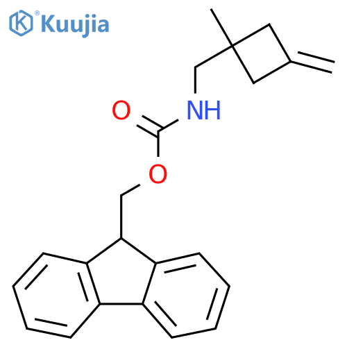 (9H-fluoren-9-yl)methyl N-[(1-methyl-3-methylidenecyclobutyl)methyl]carbamate structure
