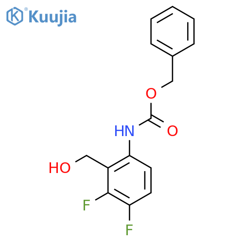 benzyl N-[3,4-difluoro-2-(hydroxymethyl)phenyl]carbamate structure
