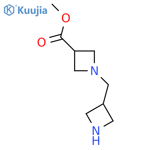 Methyl 1-[(azetidin-3-yl)methyl]azetidine-3-carboxylate structure