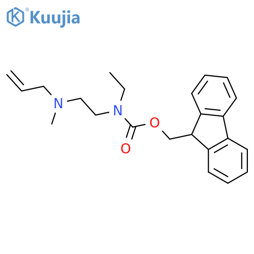 (9H-fluoren-9-yl)methyl N-ethyl-N-{2-[methyl(prop-2-en-1-yl)amino]ethyl}carbamate structure