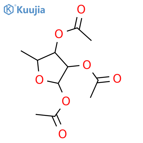 β-D-5-Deoxy-xylofuranose Triacetate structure