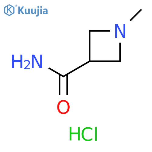 3-Azetidinecarboxamide, 1-methyl-, hydrochloride (1:1) structure
