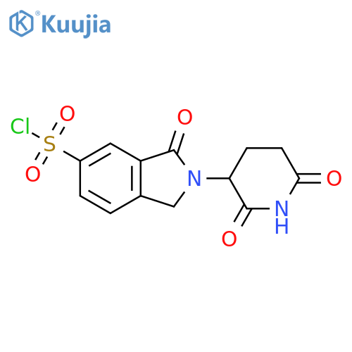 2-(2,6-dioxopiperidin-3-yl)-3-oxo-2,3-dihydro-1H-isoindole-5-sulfonyl chloride structure