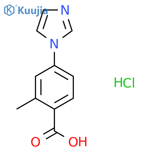 4-(1H-imidazol-1-yl)-2-methylbenzoic acid hydrochloride structure