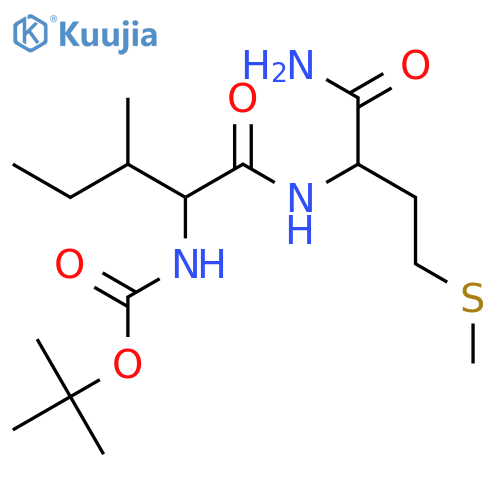 Carbamic acid,[1-[[1-carbamoyl-3-(methylthio)propyl]carbamoyl]-2-methylbutyl]-, tert-butylester (7CI,8CI) structure
