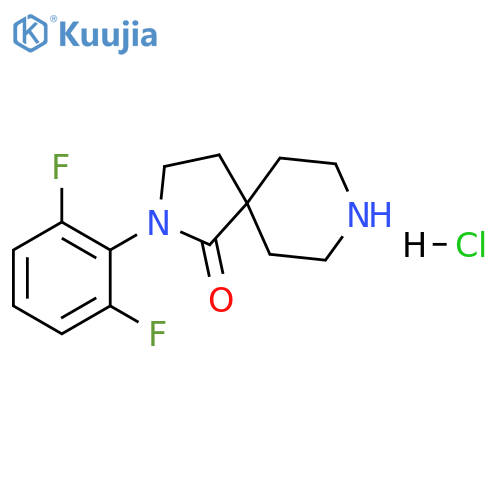 2-(2,6-Difluoro-phenyl)-2,8-diaza-spiro[4.5]decan-1-one hydrochloride structure