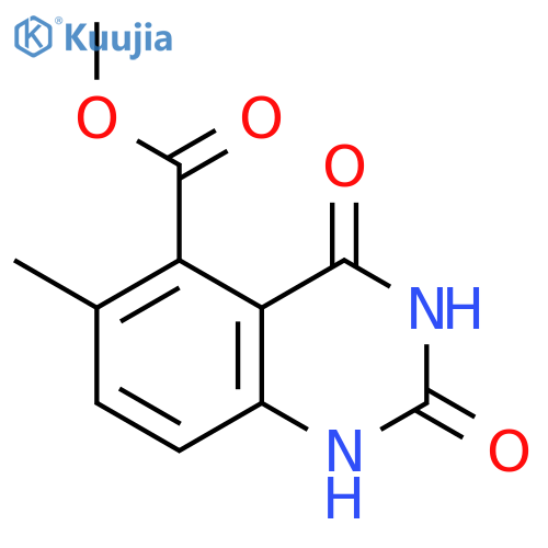 6-Methyl-2,4-dioxo-1,2,3,4-tetrahydro-quinazoline-5-carboxylic acid methyl ester structure