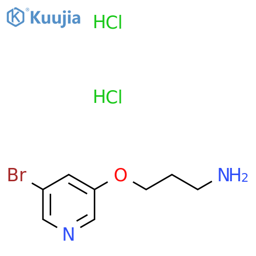 3-[(5-Bromopyridin-3-yl)oxy]propan-1-amine dihydrochloride structure