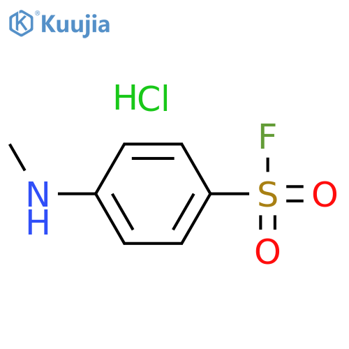Benzenesulfonyl fluoride, 4-(methylamino)-, hydrochloride (1:1) structure
