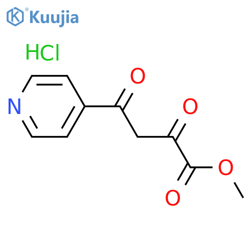 4-Pyridinebutanoic acid, α,γ-dioxo-, methyl ester, hydrochloride (1:1) structure