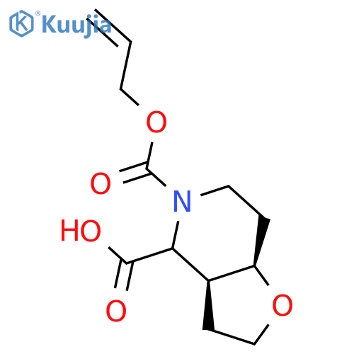 Furo[3,2-c]pyridine-4,5(4H)-dicarboxylic acid, hexahydro-, 5-(2-propen-1-yl) ester, (3aR,7aS)-rel-  structure