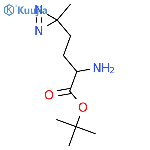 3H-Diazirine-3-butanoic acid, α-amino-3-methyl-, 1,1-dimethylethyl ester structure