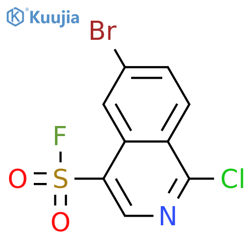 4-Isoquinolinesulfonyl fluoride, 6-bromo-1-chloro-  structure