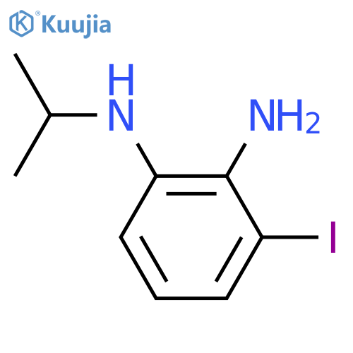 1,2-Benzenediamine, 3-iodo-N1-(1-methylethyl)-  structure