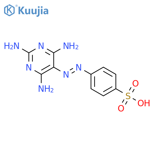 Benzenesulfonic acid,4-[2-(2,4,6-triamino-5-pyrimidinyl)diazenyl]- structure