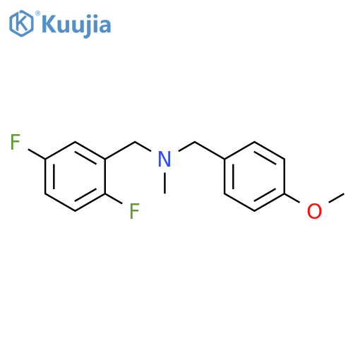 [(2,5-difluorophenyl)methyl][(4-methoxyphenyl)methyl]methylamine structure