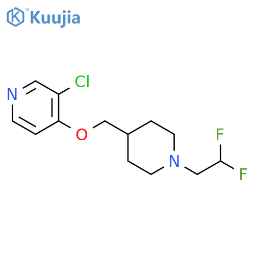 3-chloro-4-{[1-(2,2-difluoroethyl)piperidin-4-yl]methoxy}pyridine structure