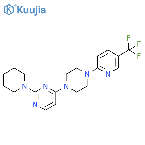 2-(piperidin-1-yl)-4-{4-[5-(trifluoromethyl)pyridin-2-yl]piperazin-1-yl}pyrimidine structure