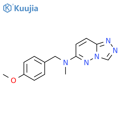 N-[(4-methoxyphenyl)methyl]-N-methyl-[1,2,4]triazolo[4,3-b]pyridazin-6-amine structure