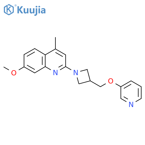 7-Methoxy-4-methyl-2-{3-[(pyridin-3-yloxy)methyl]azetidin-1-yl}quinoline structure