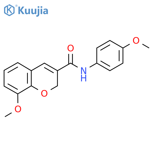 8-Methoxy-N-(4-methoxyphenyl)-2H-chromene-3-carboxamide structure