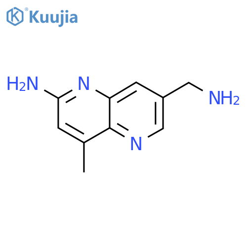 7-(Aminomethyl)-4-methyl-1,5-naphthyridin-2-amine structure