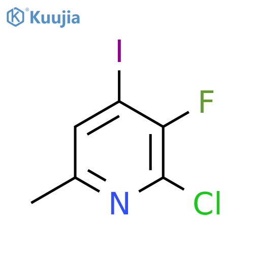 2-Chloro-3-fluoro-4-iodo-6-methyl-pyridine structure