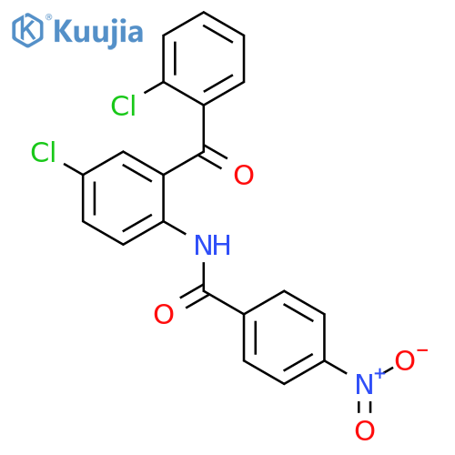 N-4-chloro-2-(2-chlorobenzoyl)phenyl-4-nitrobenzamide structure