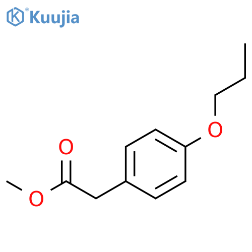 (4-propoxyphenyl)acetic acid methyl ester structure