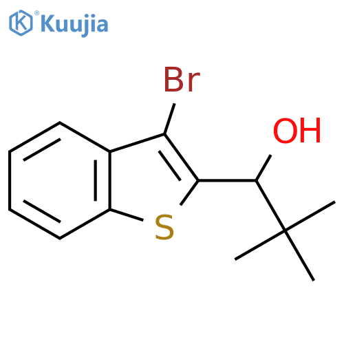1-(3-BromobenZo[b]thiophen-2-yl)-2,2-dimethylpropan-1-ol structure