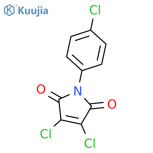 1H-Pyrrole-2,5-dione, 3,4-dichloro-1-(4-chlorophenyl)- structure