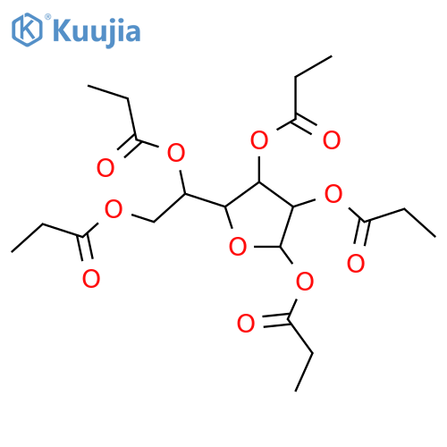 b-D-Glucofuranose, pentapropanoate(9CI) structure