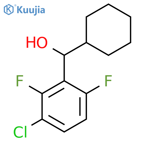 (3-Chloro-2,6-difluorophenyl)(cyclohexyl)methanol structure