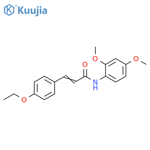(2E)-N-(2,4-dimethoxyphenyl)-3-(4-ethoxyphenyl)prop-2-enamide structure