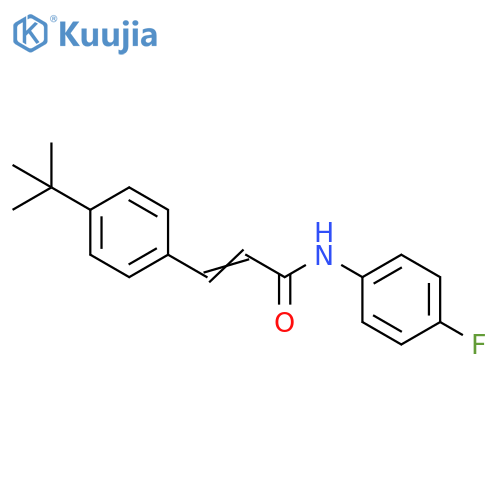 (2E)-3-(4-tert-Butylphenyl)-N-(4-fluorophenyl)prop-2-enamide structure